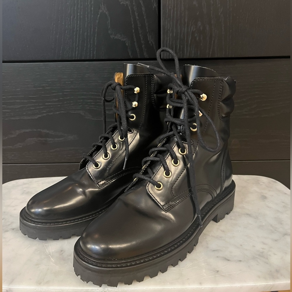ISABEL MARANT CAMPA LEATHER BOOTS